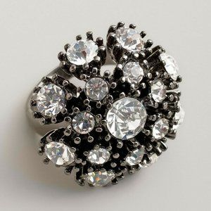 Chico's Crystal Circular Statement Ring